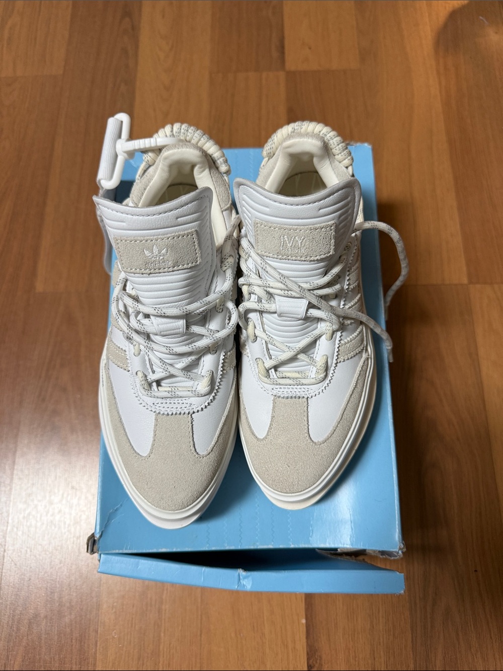 IVY PARK White and Cream Women's High-Top Sneakers